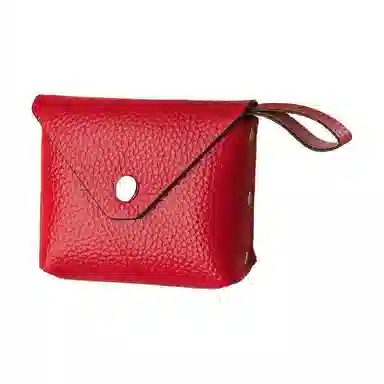 掐尖 便携式小巧简约纯色 头层牛皮 零钱包 男女同款情侣款 多色