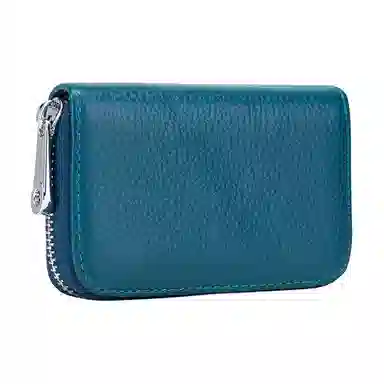 掐尖 风琴证件包拉链防盗刷磁卡夹卡片 头层牛皮 卡包 常规 男女同款情侣款 多色