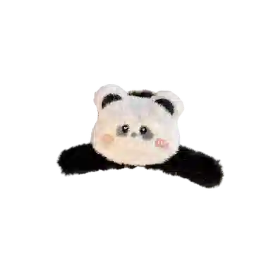 希铃 可爱毛绒 小动物卡通少女感抓夹 聚酯纤维 发夹 女款