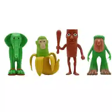 馨枕居 木棍人 丑萌穿鞋鲨鱼 恶搞角色 解压玩具 其他静态模型