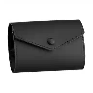 掐尖 风琴卡片包卡套名片夹证件包真皮零钱包 头层牛皮 卡包 男女同款情侣款 黑色 棕色