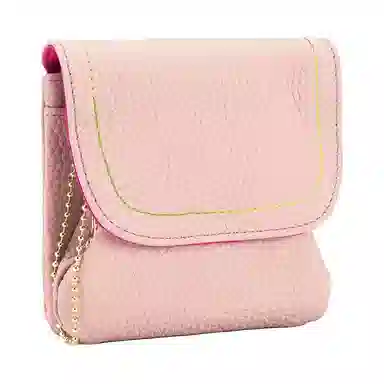 掐尖 真皮时尚简约小钱袋大容量创意硬币卡包夹子收纳包 头层牛皮 零钱包 常规 男女同款情侣款 多色