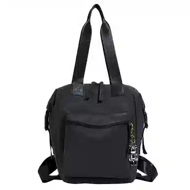 老人头 复古学院风小清新通勤百搭 织物 双肩包 常规 女款 多色