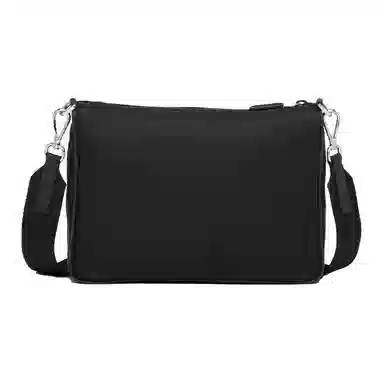 Prada Hobo Nylon Messenger Bag Black