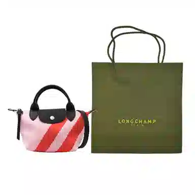 Longchamp Le Pliage Pink/Red