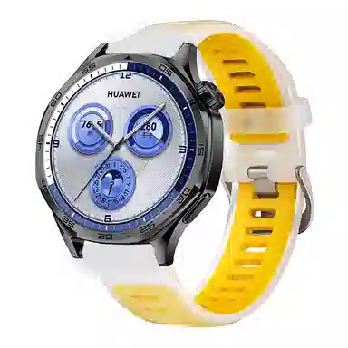 亿祈发 表带 华为适用 硅胶材质 冰晶果冻双色硅胶表带男女通用