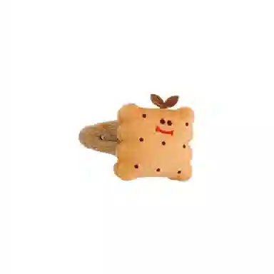 希铃 可爱趣味饼干汉堡毛绒 聚酯纤维 发夹 女款