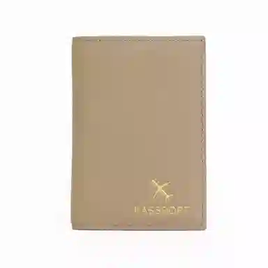 掐尖 纯色简约时尚百搭便携 头层牛皮 机票夹证件收纳包证件包护照包 男女同款情侣款 多色