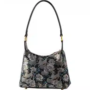 上海故事 新中式国风桑蚕丝妈妈长辈轻奢高级 牛皮 单肩包 常规 女款 多色