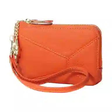 掐尖 纯色时尚潮流百搭 头层牛皮 零钱包 常规 男女同款情侣款 多色