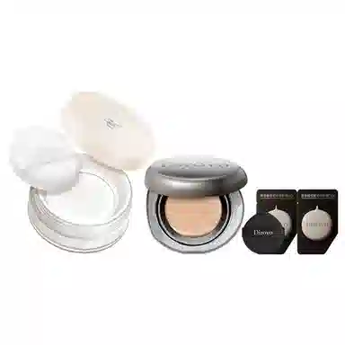 蒂洛薇 轻盈触肤清凉水散粉 水光遮瑕色粉膏底妆彩妆套装 控油自然不晕染不脱妆素颜服帖不卡粉提亮肤色定妆