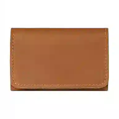 掐尖 复古纯色简约高级 头层疯马皮 卡包 常规 男女同款情侣款 深咖色/浅咖色/棕色