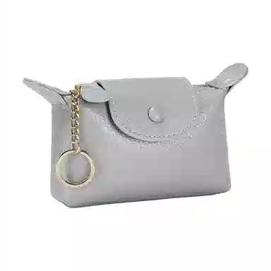 掐尖 纯色小巧精致硬币包 头层牛皮 零钱包 常规 男女同款情侣款 黑色/土黄色/灰白/水蓝/草绿