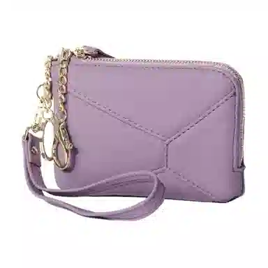 掐尖 纯色时尚潮流百搭 头层牛皮 零钱包 常规 男女同款情侣款 多色