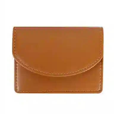 掐尖 简约纯色小巧便携 皮革 卡包 女款 多色