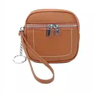 掐尖 简约纯色小巧精致 头层牛皮 零钱包 常规 男女同款情侣款 多色