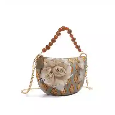 雅诗兰黛【定制化妆包】小花 蝶恋花影 精致 浪漫 优雅 少女心 甜美风 约会 通勤 复古凌格帆布化妆收纳包 便携