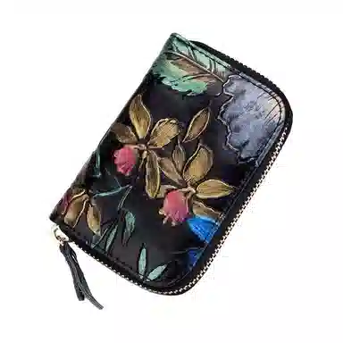 掐尖 时尚小众设计精致便携 牛皮 卡包 女款 多色