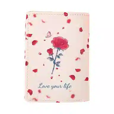 Qiajian Rose Print Card Holder