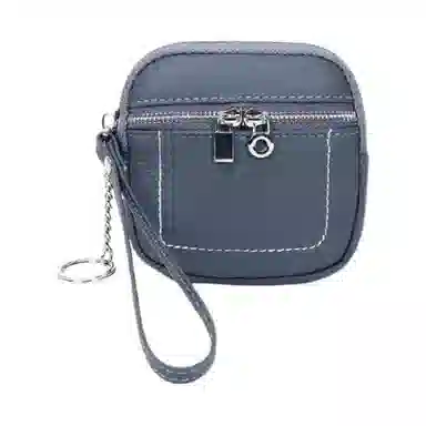 掐尖 简约纯色小巧精致 头层牛皮 零钱包 常规 男女同款情侣款 多色