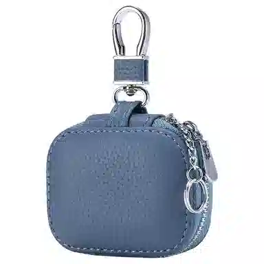 掐尖 真皮精致腰挂通用锁匙袋车锁收纳包 头层牛皮 耳机包 迷你 男女同款情侣款 多色