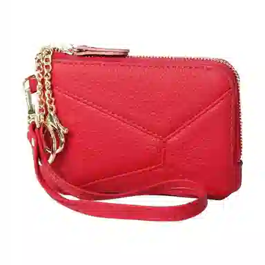 掐尖 纯色时尚潮流百搭 头层牛皮 零钱包 常规 男女同款情侣款 多色