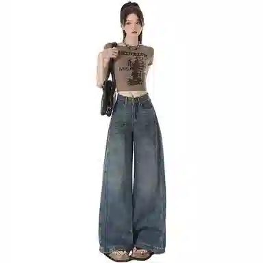 拾籍 时尚舒适休闲简约牛仔裤 女款