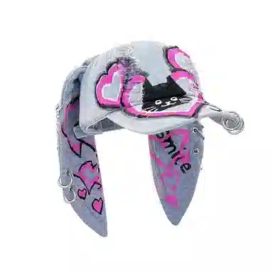 OXO OVERLOAD Rabbit Ear Washed Denim Baseball Cap