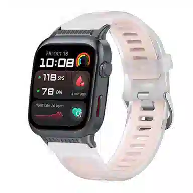 亿祈发 表带 华为适用 硅胶材质 果冻双色男女通用