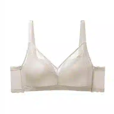 二三二三 透气吸汗蕾丝花边亲肤柔软聚拢塑型防下垂无痕舒适豹纹纯欲美背时尚百搭无钢圈可调节肩带文胸 女款