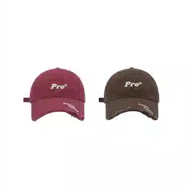 美式街头风格帽 破洞做旧立体字母刺绣时尚潮流大头围显脸小户外运动遮阳帽 棉 鸭舌帽 男女同款情侣款