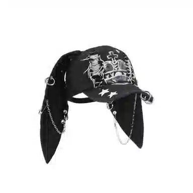 OXO OVERLOAD Rabbit Ear Washed Denim Baseball Cap