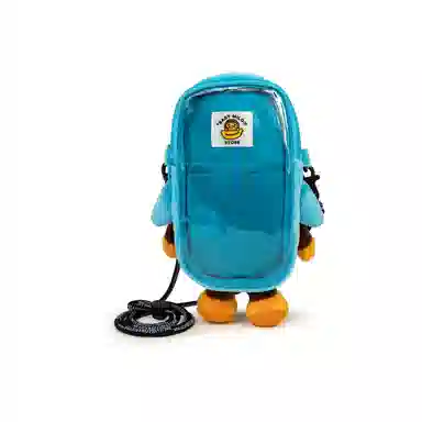 A Bathing Ape Baby Milo Shark Crossbody Bag Blue