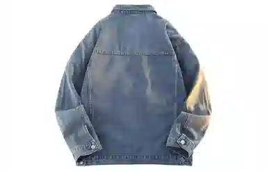 王者荣耀 美式复古水洗字母口袋个性简约嘻哈出街基础百搭户外休闲高街青少年牛仔外套 男女同款