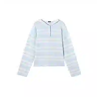 潞优野 时尚舒适通勤简约条纹针织衫 女款