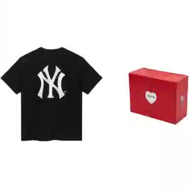 New Era MLB Yankees Crewneck Tee Black