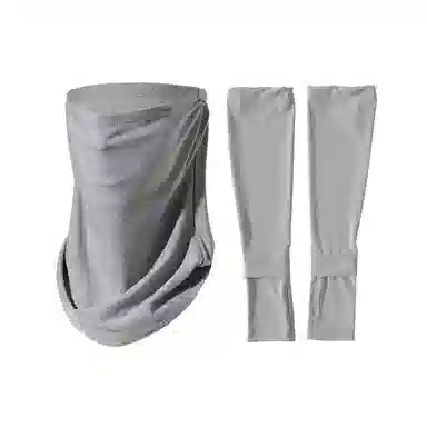 【冰薄0闷感】 南极人 骑行面罩全脸防紫外线护颈一体围脖套冰丝袖套手袖护手臂套户外骑车开车遮阳冰凉透气 锦纶 防晒袖 男女同款情侣款