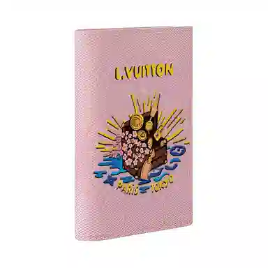 LOUIS VUITTON x Nigo Passport Cover Pink