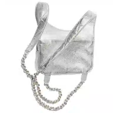 Chanel 24C Silver Backpack