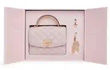 CHARLES&KEITH Winged Chain Bag Cotton Candy Pink