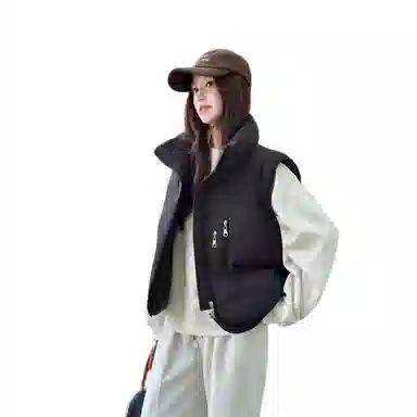 丝絮丝绸 清新时尚舒适百搭马甲 女款