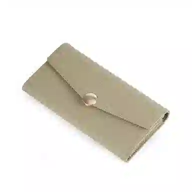 TUCANO Classic Leather Wallet Elephant Gray Ivory