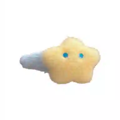 希铃 可爱毛绒甜美星星月亮 聚酯纤维 发夹 女款