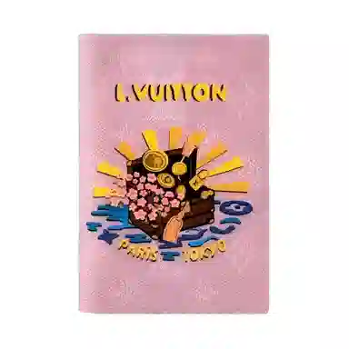 LOUIS VUITTON x Nigo Passport Cover Pink