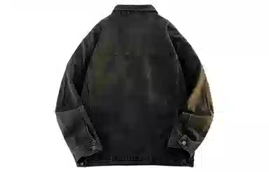 王者荣耀 美式复古水洗字母口袋个性简约嘻哈出街基础百搭户外休闲高街青少年牛仔外套 男女同款