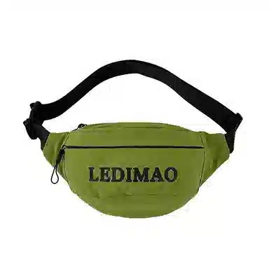 巴朗熊 日系撞色休闲简约百搭包 尼龙 腰包 常规 男女同款情侣款 多色