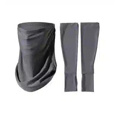 【冰薄0闷感】 南极人 骑行面罩全脸防紫外线护颈一体围脖套冰丝袖套手袖护手臂套户外骑车开车遮阳冰凉透气 锦纶 防晒袖 男女同款情侣款