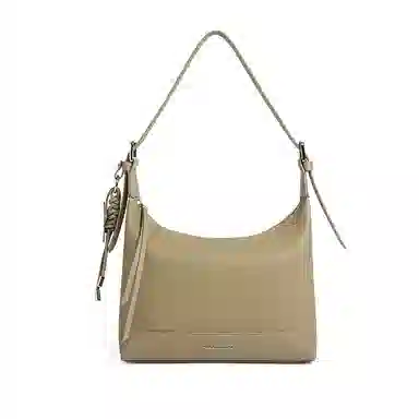 红蜻蜓 经典质感百搭 牛皮 饺子包单肩包 中号 女款 多色