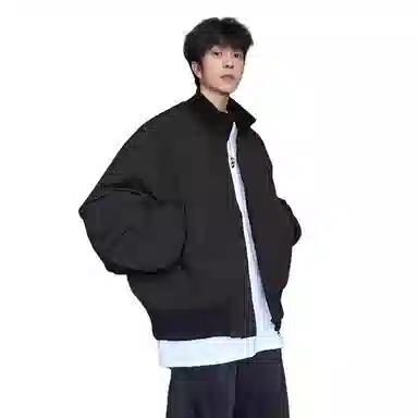 悍戈 美式宽松潮流短款防风外套夹克 男女同款