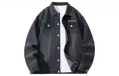 王者荣耀 美式刺绣复古随性重工出街穿搭基础百搭户外休闲宽松廓形高街牛仔外套 男女同款